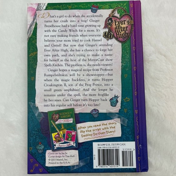 Ever After High Hardcover Book "Kiss and Spell" Selfors First Edition - Picture 2 of 7